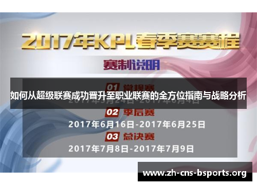 如何从超级联赛成功晋升至职业联赛的全方位指南与战略分析 如何从超级联赛成功晋升至职业联赛的全方位指南与战略分析